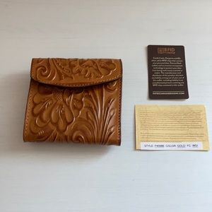 Patricia Nash brown leather wallet